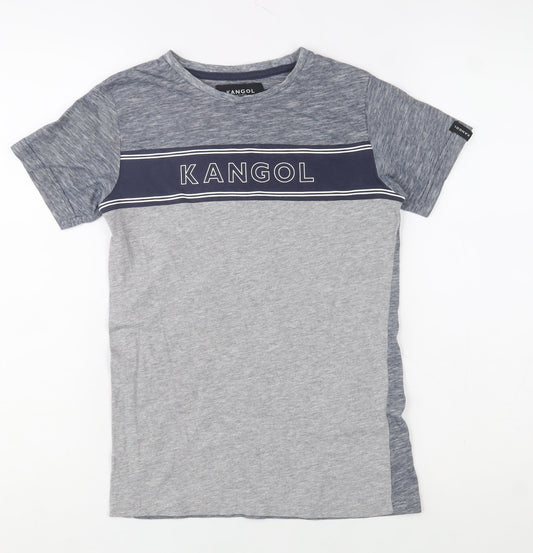 Boys UK Size 9-10 Years Kangol Grey Basic T-Shirt