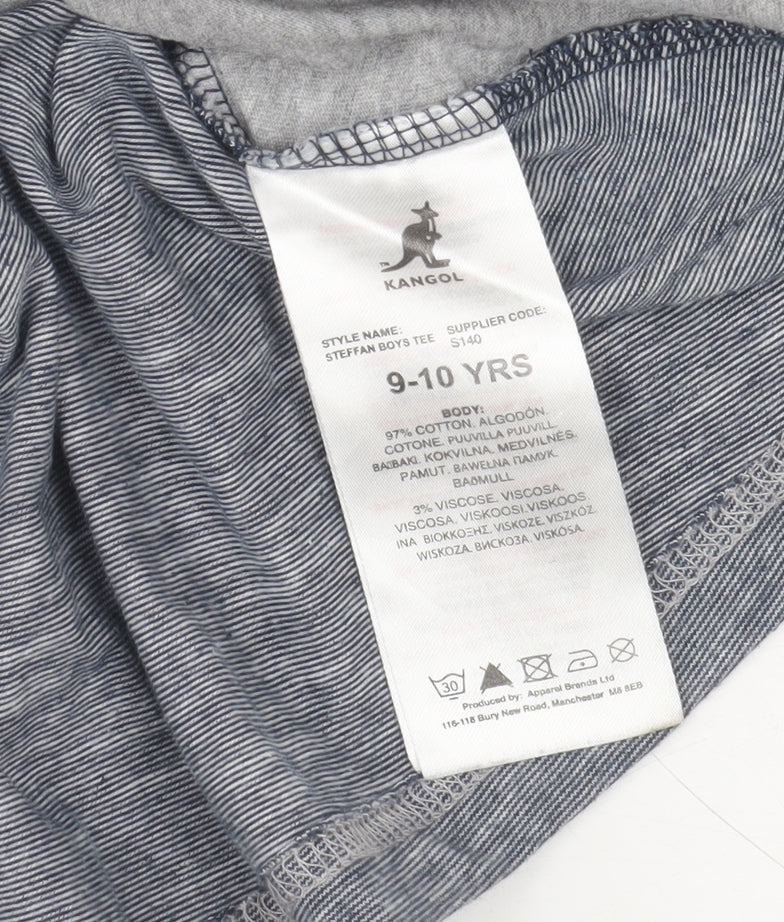 Boys UK Size 9-10 Years Kangol Grey Basic T-Shirt