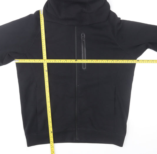 Uniqlo Men's Black L Active Stretch Softshell Hooded Jacket