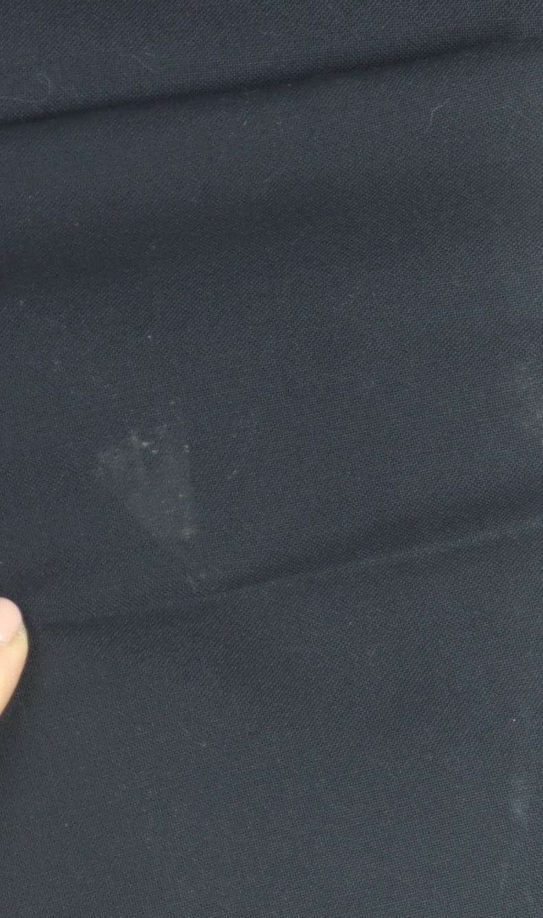 Marks and Spencer St Michael Men's Black Wool Blend Dress Trousers 34W 33L Classic Fit