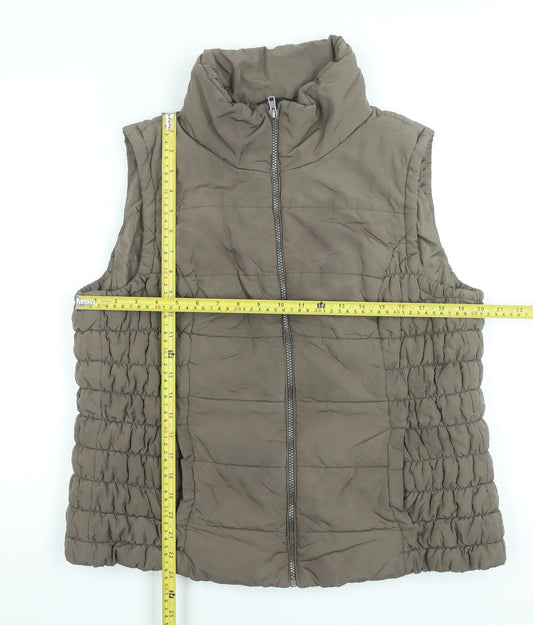 Womens UK Size XL Marks and Spencer Brown Puffer Jacket