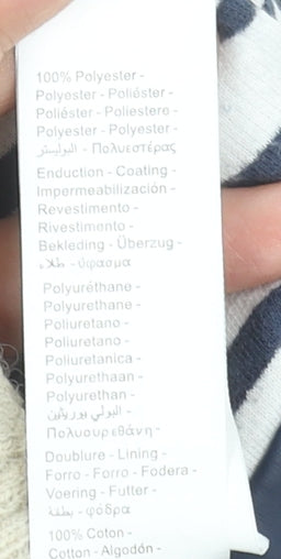 Mini Rainbow Boys Blue Hooded Puffer Jacket 18-24 Months Waterproof Lined