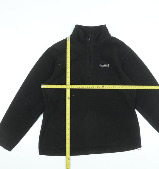 Regatta Women’s Black Fleece Half Zip Pullover UK 12