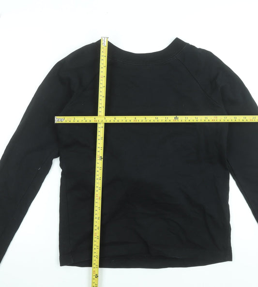 Womens UK Size XS AllSaints Black Pullover Sweatshirt