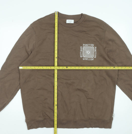 Womens UK Size 3XL Easy Brown Pullover Sweatshirt