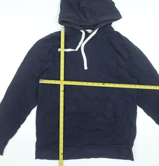 Mens UK Size L JACK & JONES Blue Pullover Hoodie