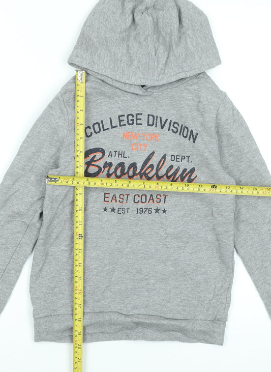 Boys UK Size 9-10 Years name it Grey Pullover Hoodie