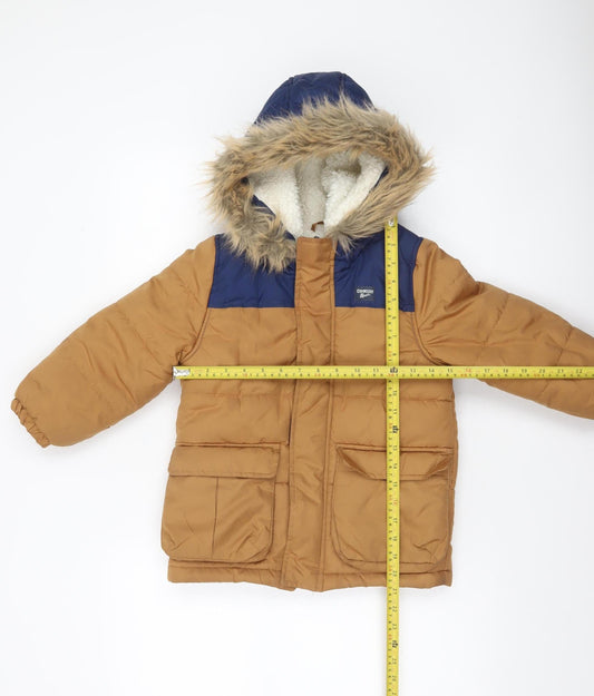 Boys UK Size 5 Years OshKosh B'gosh Brown Puffer Jacket