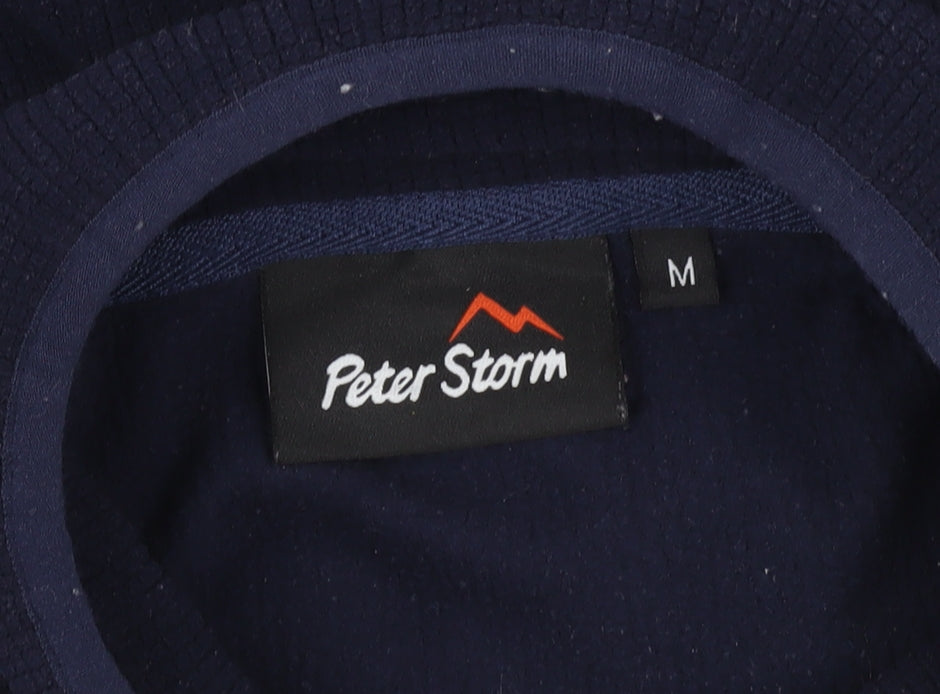 Mens UK Size M Peter Storm Blue Pullover Sweatshirt