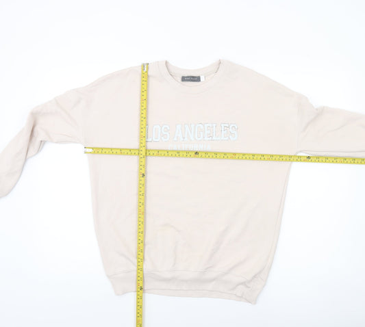 Womens UK Size S Mint Velvet Beige Pullover Sweatshirt