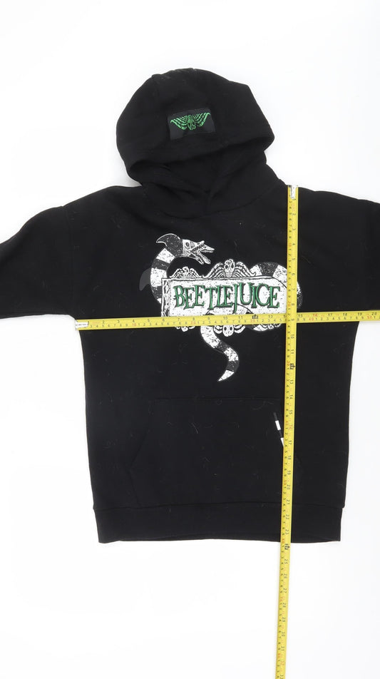 Boys UK Size 12-13 Years Beetlejuice Black Pullover Hoodie