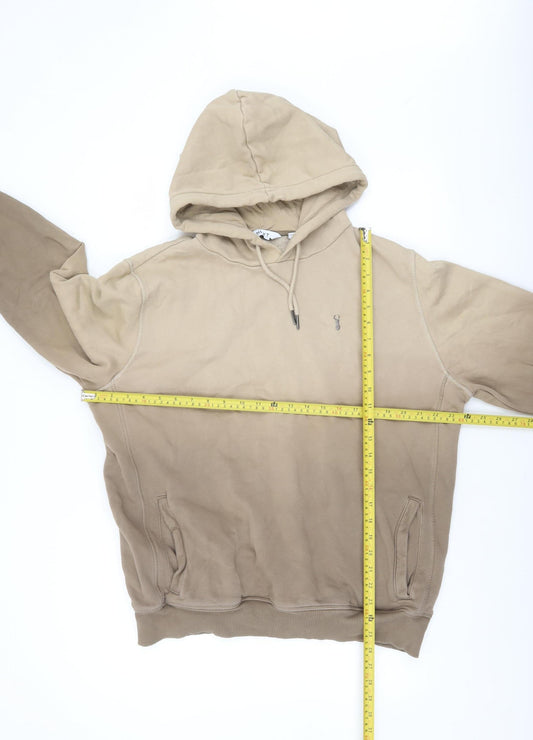 Mens UK Size M NEXT Beige Pullover Hoodie