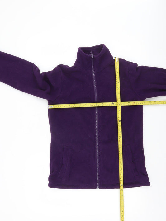 Mountain Warehouse Womens Purple Fleece Full Zip Jacket Size 8