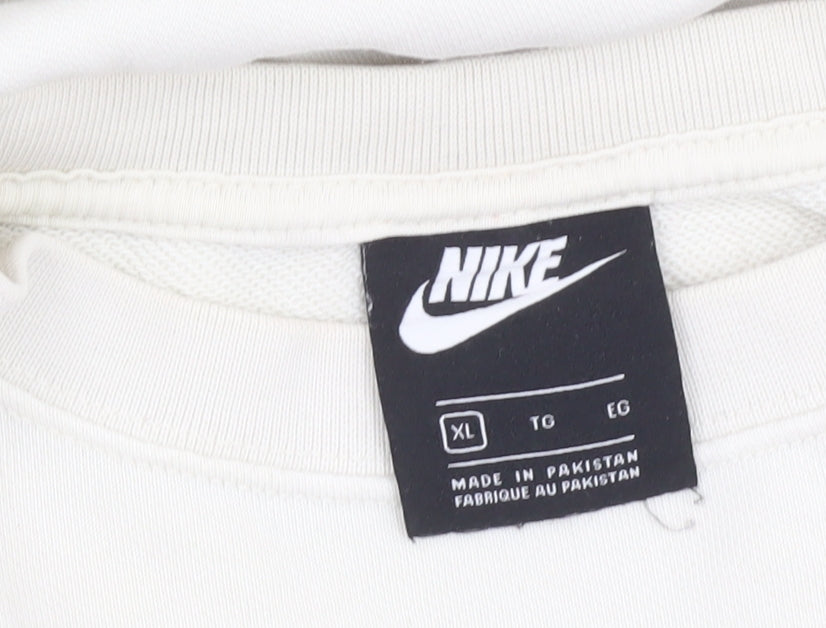 Womens UK Size XL Nike White Pullover Sweatshirt