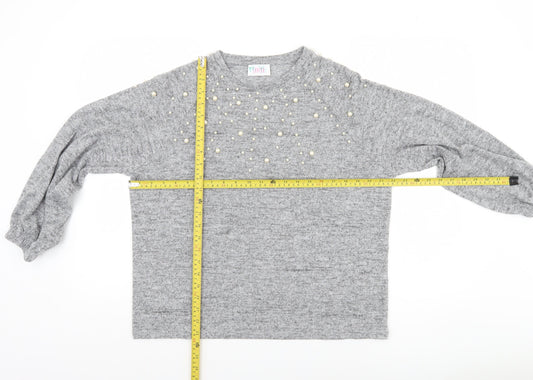 Womens UK Size L Savida Grey Pullover Jumper
