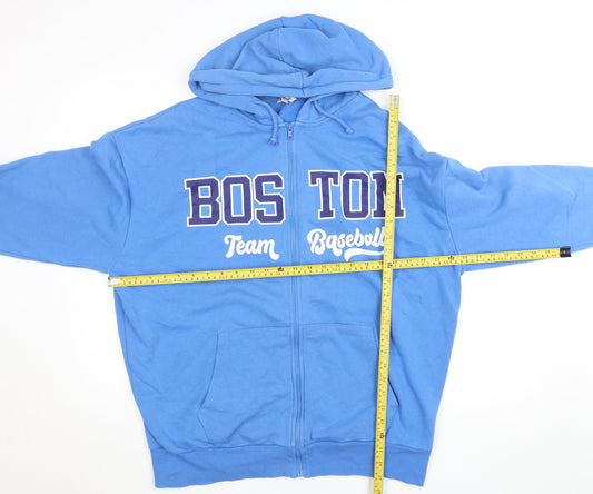 Mens UK Size S C&A Clockhouse Blue Full Zip Hoodie