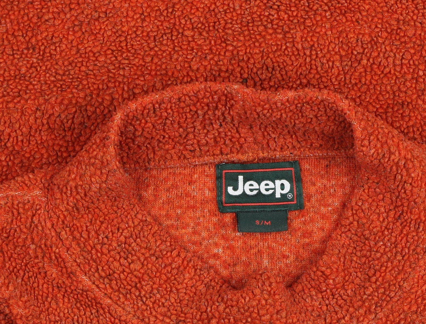 Womens UK Size S Jeep Orange Pullover Jumper