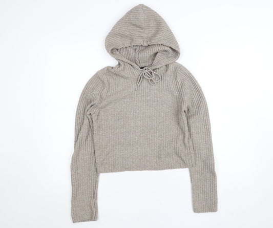 Womens UK Size S Stradivarius Beige Pullover Jumper