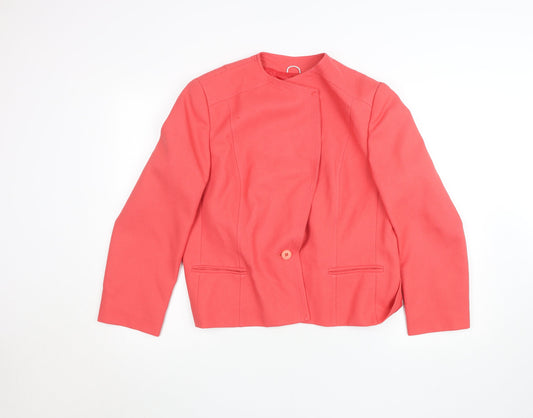 Womens UK Size 14 Eastex Pink Basic Jacket
