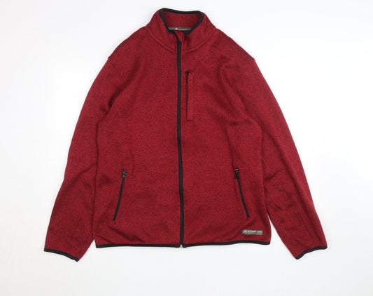 Womens UK Size L Stormy Life Red Hiking Walking Gym & Training Jacket