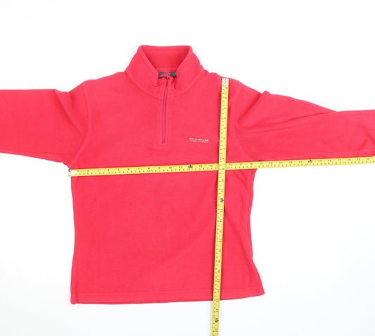 Regatta Women’s Pink Fleece 1/4 Zip Pullover Top Size 10