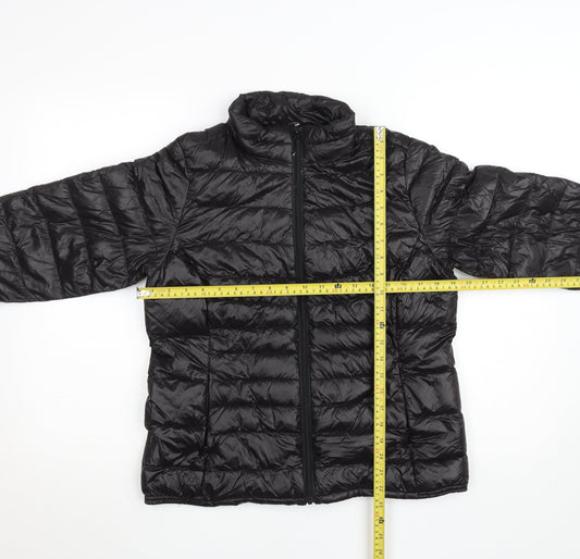Womens UK Size M HAVANA Black Puffer Jacket
