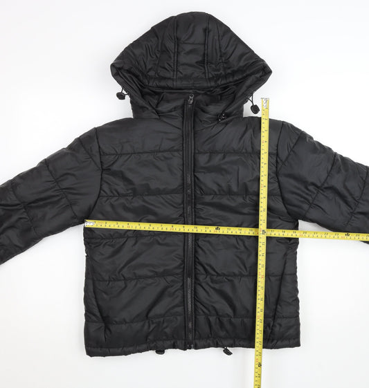 I Saw It First Women's Black Size 10 Quilted Puffer Jacket