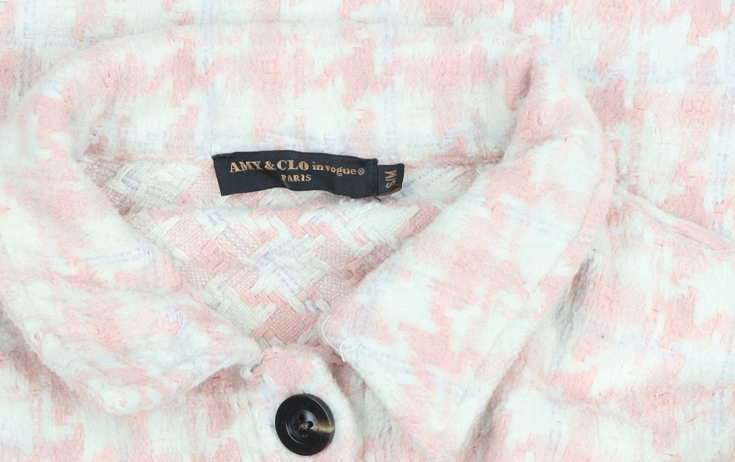Womens UK Size S AMY & CLO in vogue PARIS Pink Basic Jacket