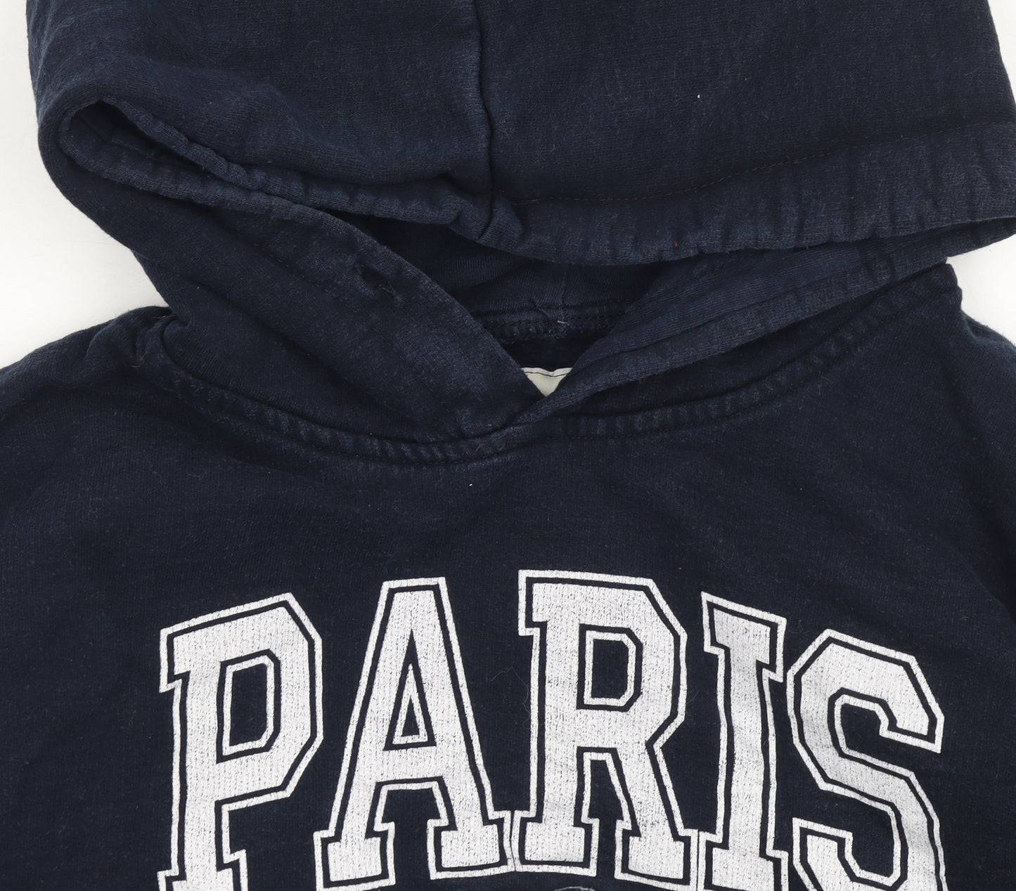 Womens UK Size L Paris Produit Original Blue Pullover Hoodie