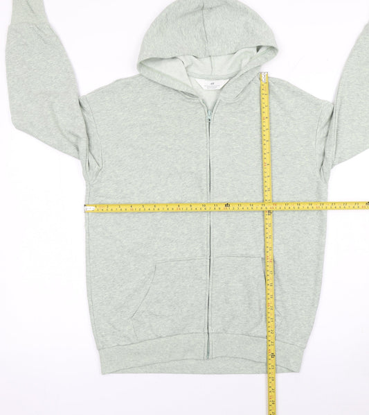 Girls UK Size 11-12 Years H&M Grey Full Zip Hoodie