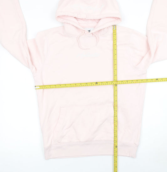 Hollister Women Pink Pullover Hoodie Medium Must-Have Collection
