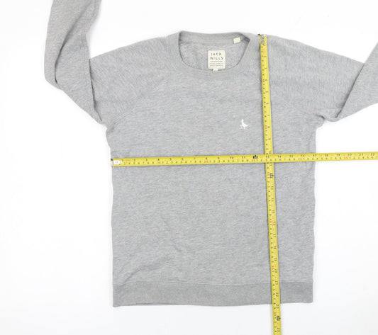 Womens UK Size 10 Jack Wills Grey Pullover Sweatshirt