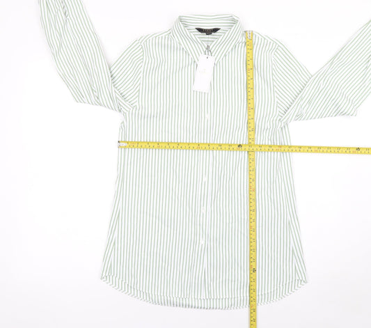 Womens UK Size 8 Lipsy Green Classic Button-Up