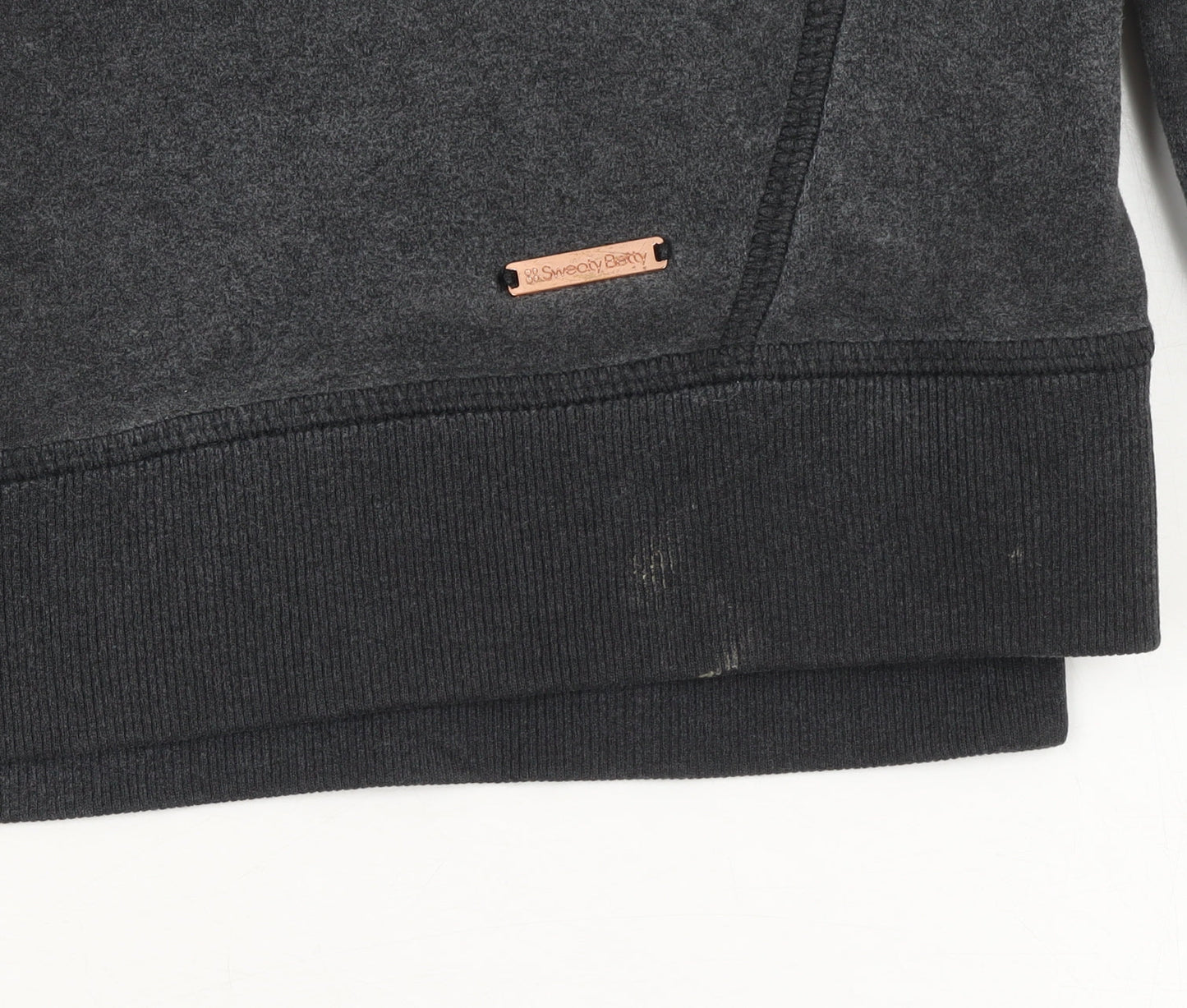 Womens UK Size XS Sweaty Betty Black Pullover Sweatshirt