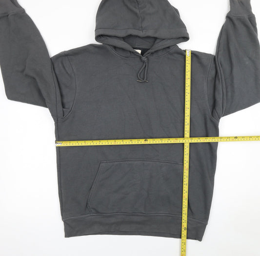 Mens UK Size M River Island Grey Pullover Hoodie