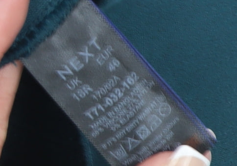 Next Women Green Stretch Jeggings Size 16 Pull On Pants