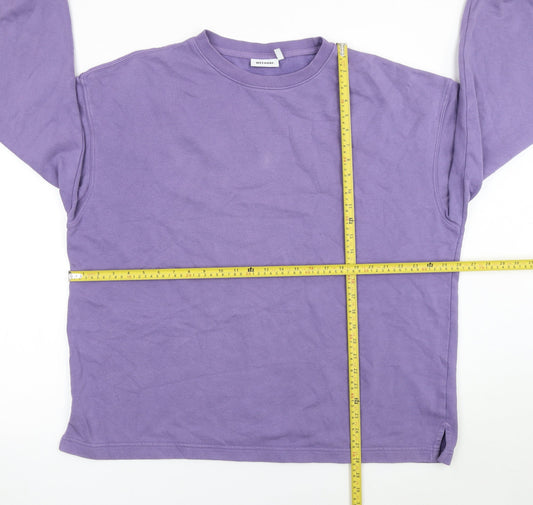 Womens UK Size S Weekday Purple Pullover Sweatshirt