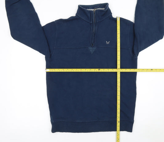 Mens UK Size S Crew Clothing Co. Blue Pullover Sweatshirt