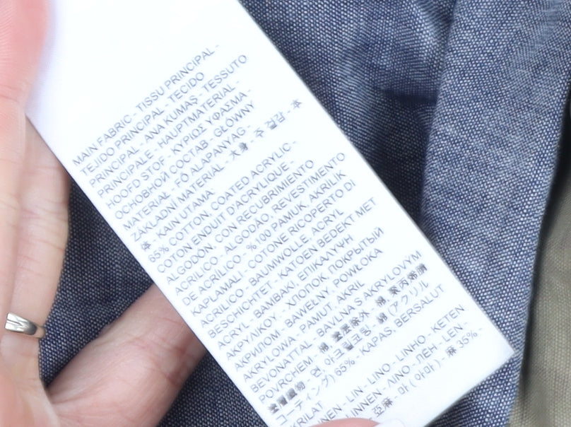 Levi's Women's Beige Hooded Parka Jacket L Regular Cotton Blend