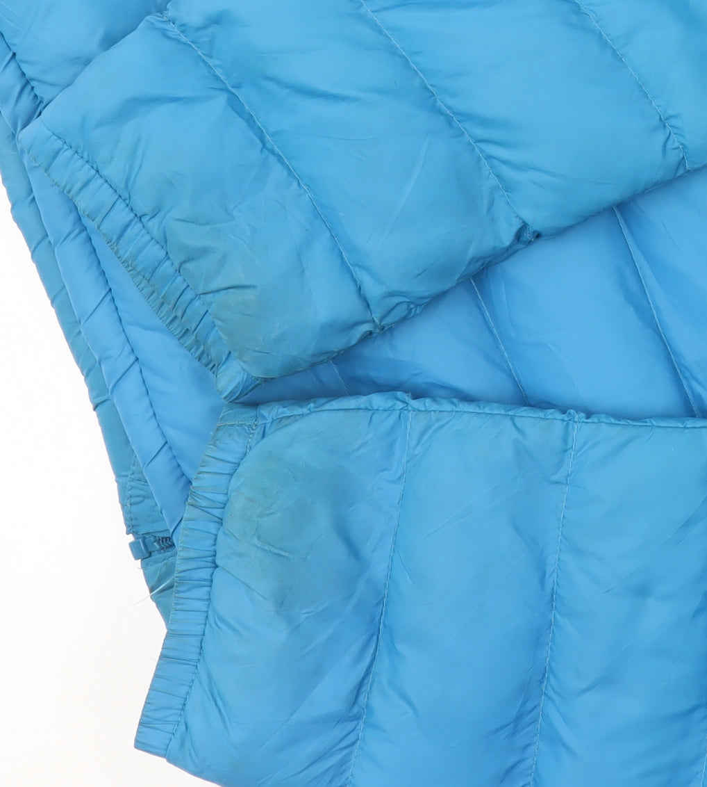 Mountain Warehouse Women's Blue Hooded Puffer Jacket Size 16