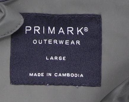 Primark Women’s Green Puffer Waistcoat Hooded Size L