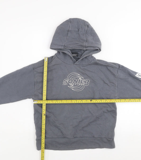 Boys UK Size 8-9 Years Sonic the Hedgehog Grey Pullover Hoodie