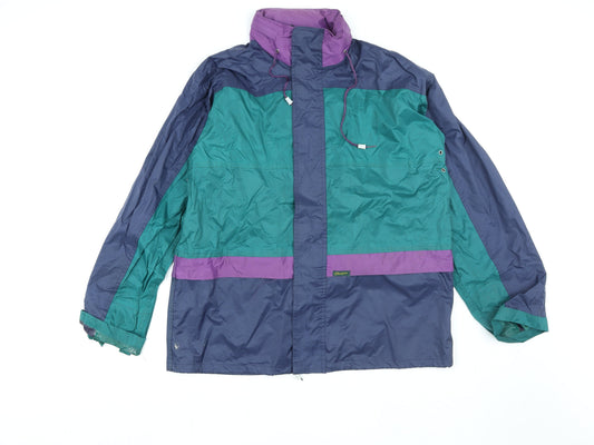 Womens UK Size L Champion Multicoloured Windbreaker Coat