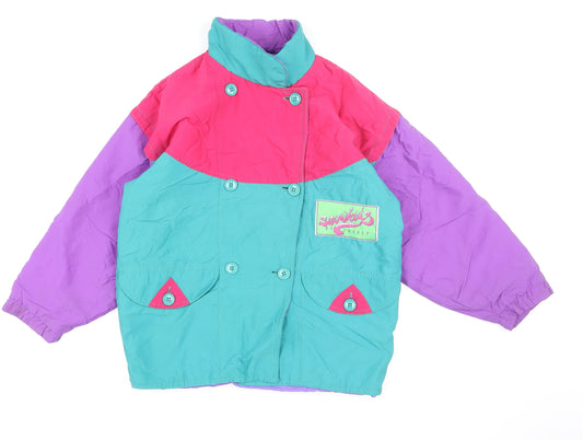 Girls UK Size 12 Years Fusalp Multicoloured Ski Jacket