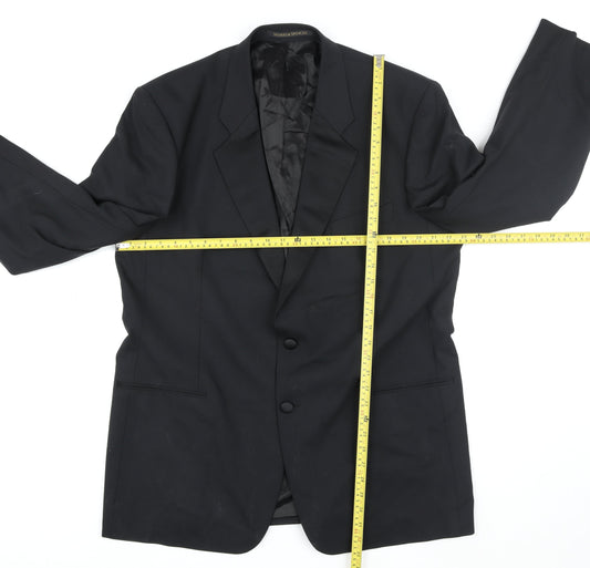 Womens UK Size 44L Marks and Spencer Regular Black Suit Jacket