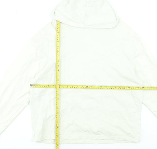 Mens UK Size M ASOS DESIGN Ivory Pullover Hoodie