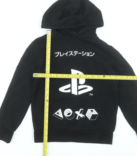 Boys UK Size 8-9 Years PlayStation Black Pullover Hoodie