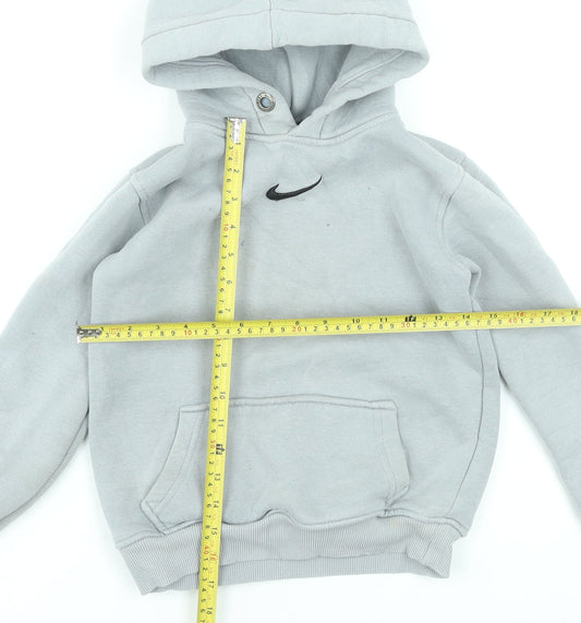 Boys UK Size 9-10 Years Nike Grey Pullover Hoodie