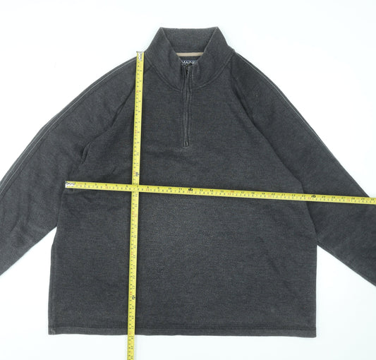 Mens UK Size 2XL Maine New England Grey Pullover Sweatshirt