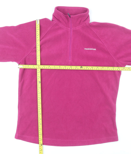 Craghoppers Women's Pink Fleece Pullover Sweatshirt UK 12
